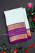 Pure Kanchipuram Silk Saree-Iceblue And Purple-PA23554
