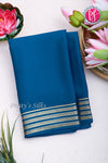 Pure Mysore Crepe Silk Saree -Peacockblue-PA0315145