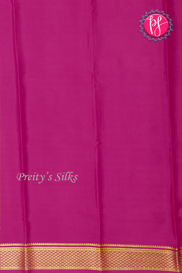Pure Mysore Crepe Silk Saree-Honey Gold And Pink-PA22389