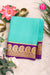 Pure Mysore Crepe Silk Saree-Skyblue And Deeppurple-PA20648