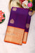 Pure Kanchipuram Silk Saree-Purple And Orange-PF81242