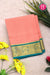 Pure Mysore Crepe Silk Saree -Soft Coral And Anandblue-PF86046