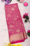 PURE KADDI BANARASI GEORGETTE SILK SAREE-Pastelpink-PA23868