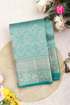 Pure Brocade Kanchipuram Silk Saree-pastel green-PA04493