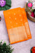 Pure Kanchipuram Silk Saree-Marigold-PA27609