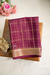 Pure Mysore Crepe Silk Saree-Deepwine-PA57163