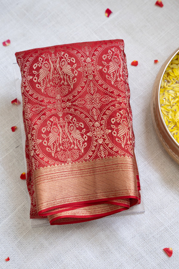 Day 3 Pure Designer Crepe Silk Saree-PA51855