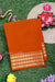 Pure Mysore Crepe Silk Saree-Orange-PA19558