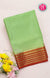 Pure Mysore Crepe Silk Saree-Pistagreen And Red-PF66897