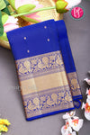 Pure Kanchipuram Silk Saree-Royalblue-PA17585