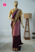 Pure Mysore Crepe Silk Saree-Half And Half pattern-Mauve And Deepwine- PA56238