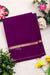 Pure Mysore Crepe Silk Saree-Deep Purple-PA19482