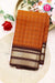 Half Pure Kanchipuram Silk Saree-Rustorange And Deepbrown-PF68660