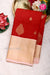 Pure Kanchipuram Silk Saree-Red And lightpink-PF81272