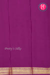 Pure Mysore Crepe Silk Saree-Bluishgrey And Wine-PA2890737
