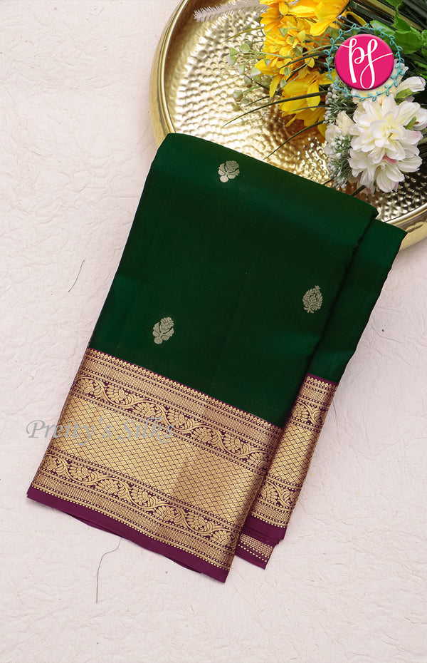 Half Pure Kanchipuram Silk Saree-PF59088