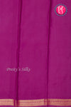 Pure Mysore Crepe Silk Saree-Doublechecks -Olivegreen And Wine-PA26523