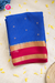 Pure Mysore Crepe Silk Saree-Royalblue And Pink-PA56208