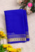 Pure Mysore Crepe Silk Saree-Royalblue-PA21845