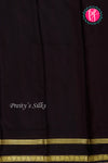 Pure Mysore Crepe Silk Saree-Red And Black-PA22264