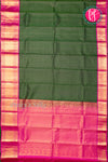Pure Kanchipuram Silk Saree-Green And Pink-PA23602