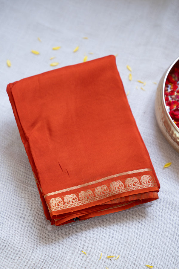 Day 1 Semi Mysore Crepe Silk Saree-PA28073