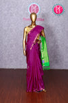 Kanchipuram Soft Silk Saree-Purple And Parrot green-PA20267
