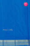 Pure Mysore Crepe Silk Saree -Royalblue And Tealblue-PA47018