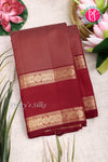 Pure Kanchipuram Silk Saree-Dusty Copper And Maroon-PA20377