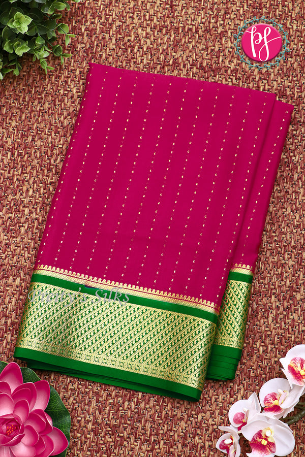 Pure Mysore Crepe Silk Saree -PF80212