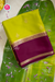 Pure Mysore Crepe Silk Saree-Olivegreen And Wine- PA56316