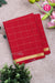 Pure Mysore Crepe Silk Saree (With singlechecks)-Red-PA20527