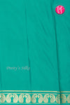 Pure Mysore Crepe Silk Saree -Deeppurple And Dark Cyan-PA47159