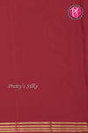 Pure Mysore Crepe Silk Saree-Soft Pink and Maroon-PA19960