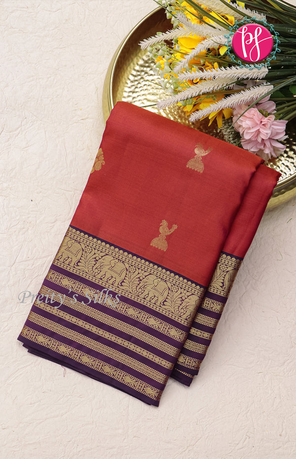 Pure Kanchipuram Silk Saree-PF47955