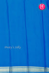 Pure Mysore Crepe Silk Saree-Royalblue And Tealblue- PA34000