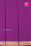 Pure Mysore Crepe Silk Saree-Lightpink And Purple- PA22389
