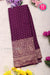 PURE KADDI BANARASI GEORGETTE SILK SAREE-Deepwine-PA23833
