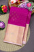 Pure Kanchipuram Silk Saree-Wine With Light Pink-PF81322