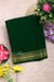 Pure Mysore Crepe Silk Saree-Bottlegreen -PA19538