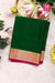 Pure Mysore Crepe Silk Saree-Bottlegreen a-PF82729