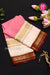 Pure Mysore Crepe Silk Saree -Lightpink And White Red-PA01237