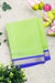Pure Mysore Crepe Silk Saree -Pistagreen And Royalblue-PA10650