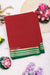 Pure Mysore Crepe Silk Saree-Red And Green-PA19960
