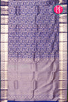 Pure Brocade Kanchipuram Silk Saree-Blue-PA24535