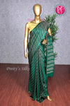 PURE KADDI BANARASI GEORGETTE SILK SAREE-Bottlegreen-PA14778