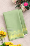 Pure Mysore Crepe Silk Saree-Pastelgreen-PA21845