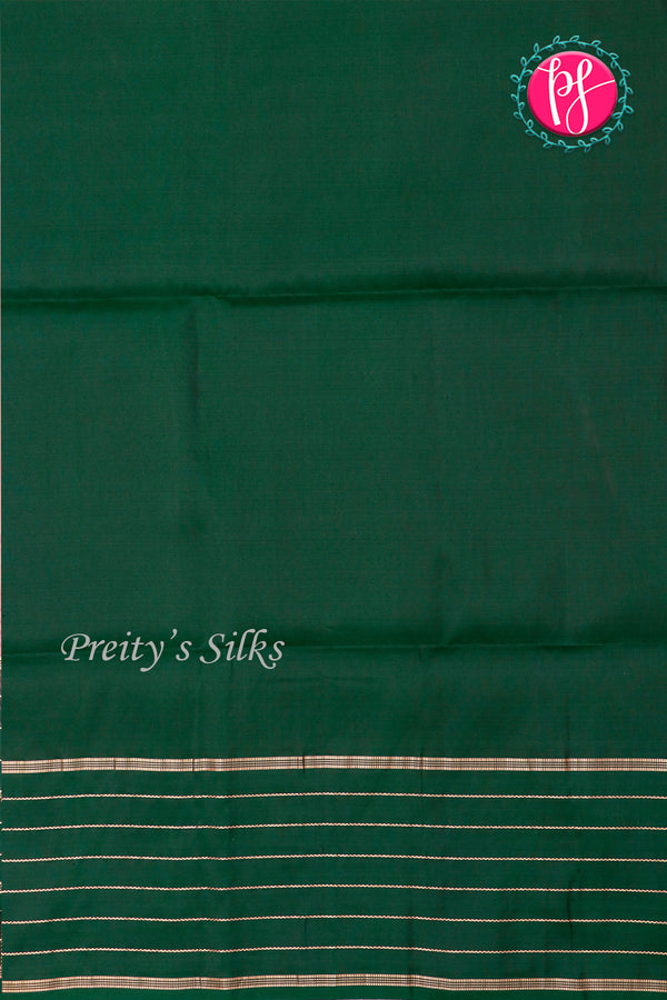 Kanchipuram Soft Silk Saree-Soft Coral Pink And Bottlegreen-PA27323