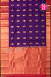 Pure Kanchipuram Silk Saree-Purple And Red-PA23514