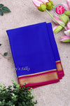 Pure Mysore Crepe Silk Saree -Royalblue And Mejentapink-PA10650